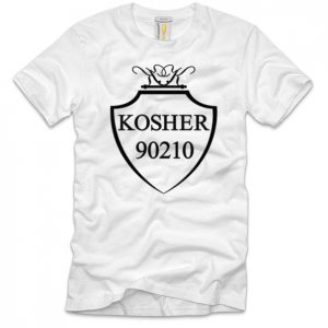 Kosher 90210 White Black Classic T